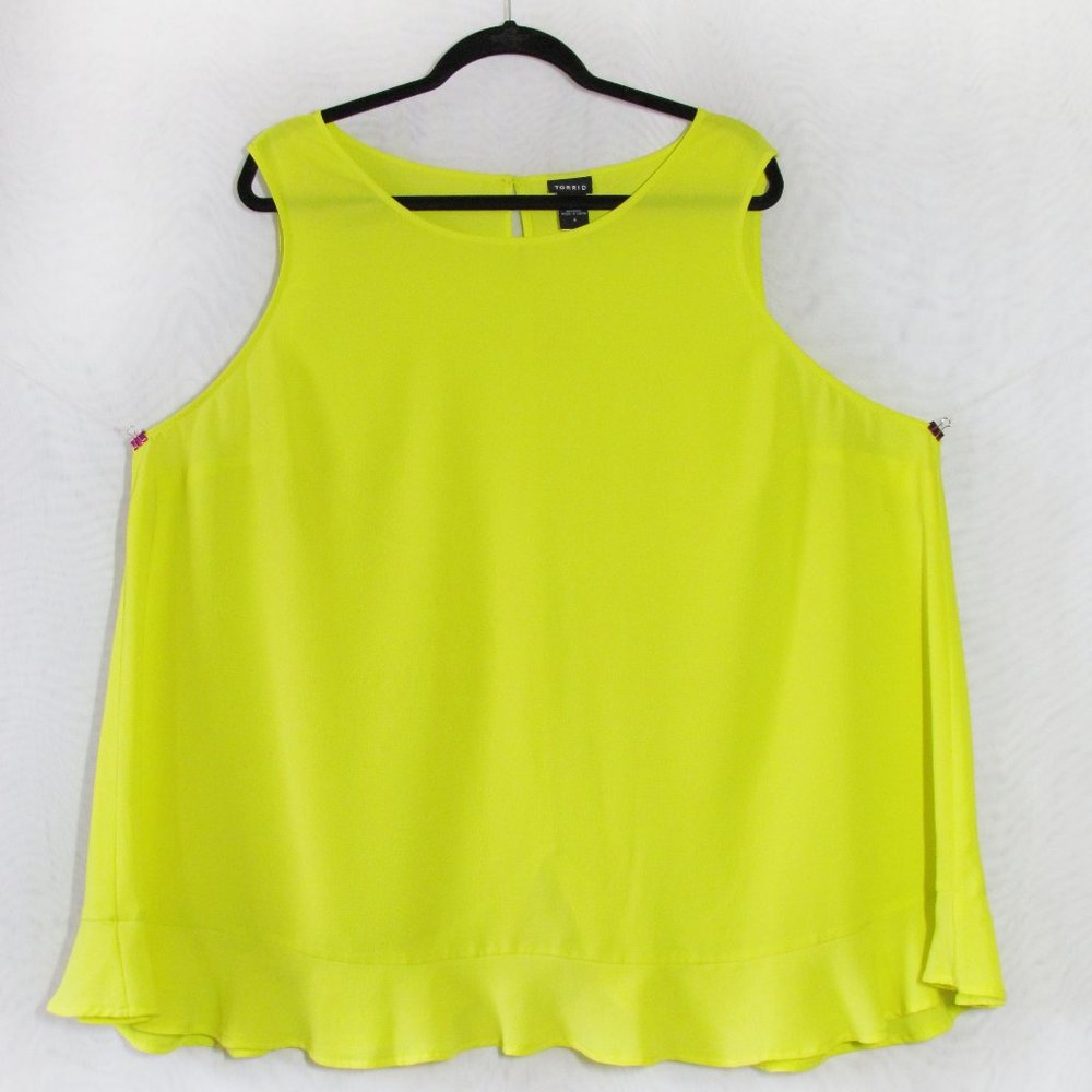 TORRID 4X Neon Crepe Blouse